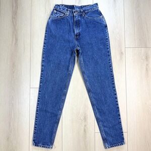 VTG Levi's 512 Slim Tapered Leg Jeans Blue Women's Sz 5M USA Made High Rise 90s